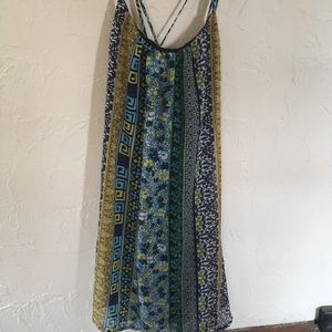 Aztec print backless sundress
